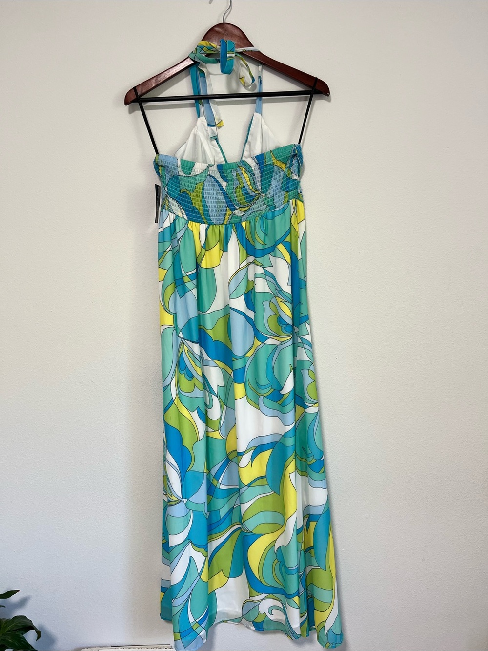 Boston Proper Capri Waters Beaded halter Maxi Dress - S - Picture 6 of 14